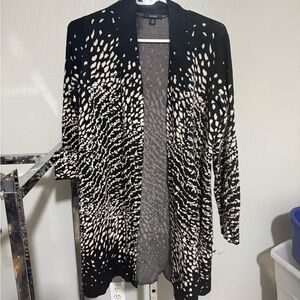 Alfani Black and White Women's Cardigan